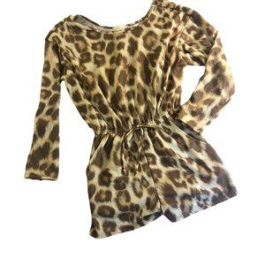 Altar'd State Leopard Print Romper, Size Small